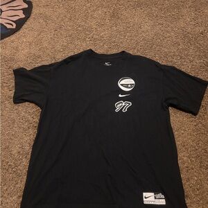 Nike Black Men's Short Sleeve Tee with White Accents